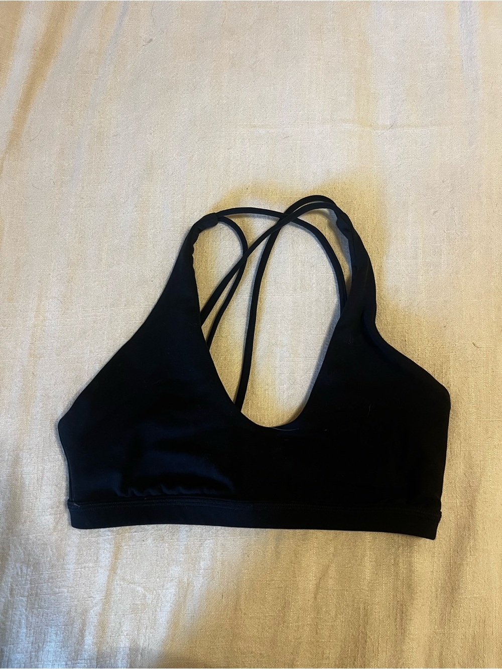 lululemon athletica Black Strappy Sports Bra